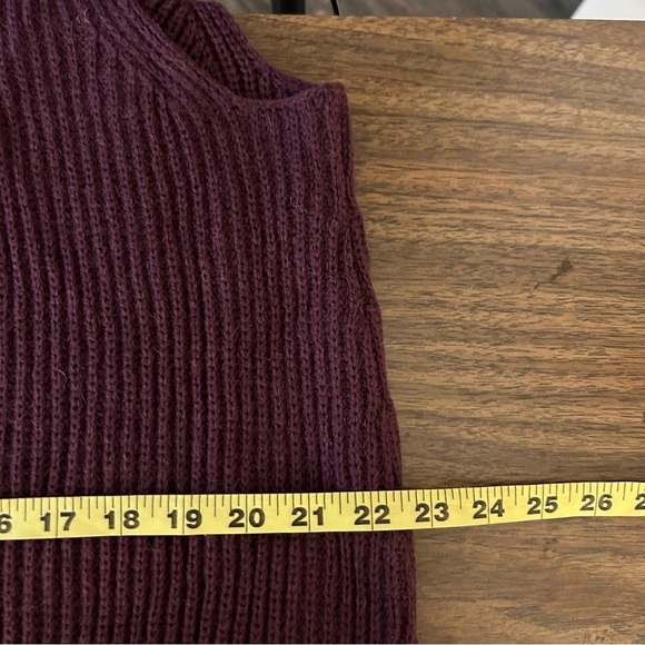❤️ SILVER SEANS CO. Sleeveless Burgundy Sweater Dress wool blend L NWT - Picture 10 of 13